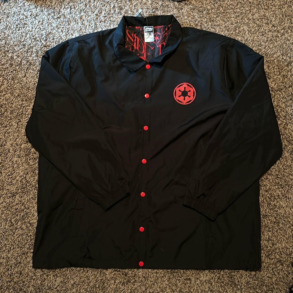 NWT. STAR WARS Vader windbreaker jacket. Size 3XL.